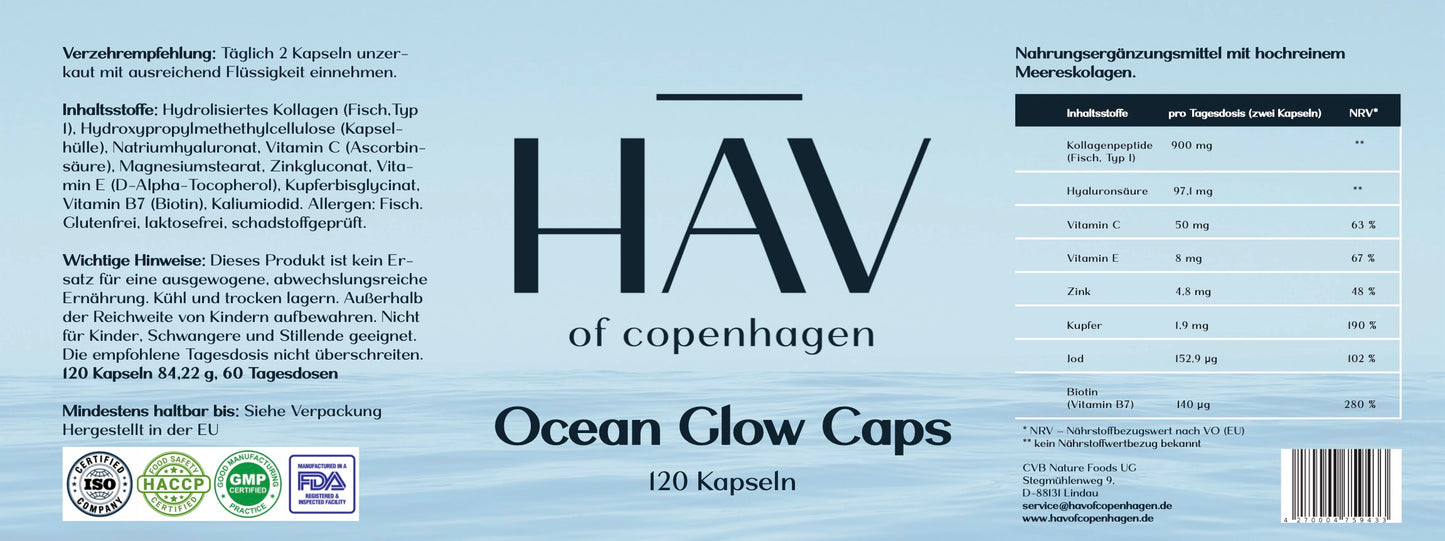 3 x HAV Ocean Glow Caps