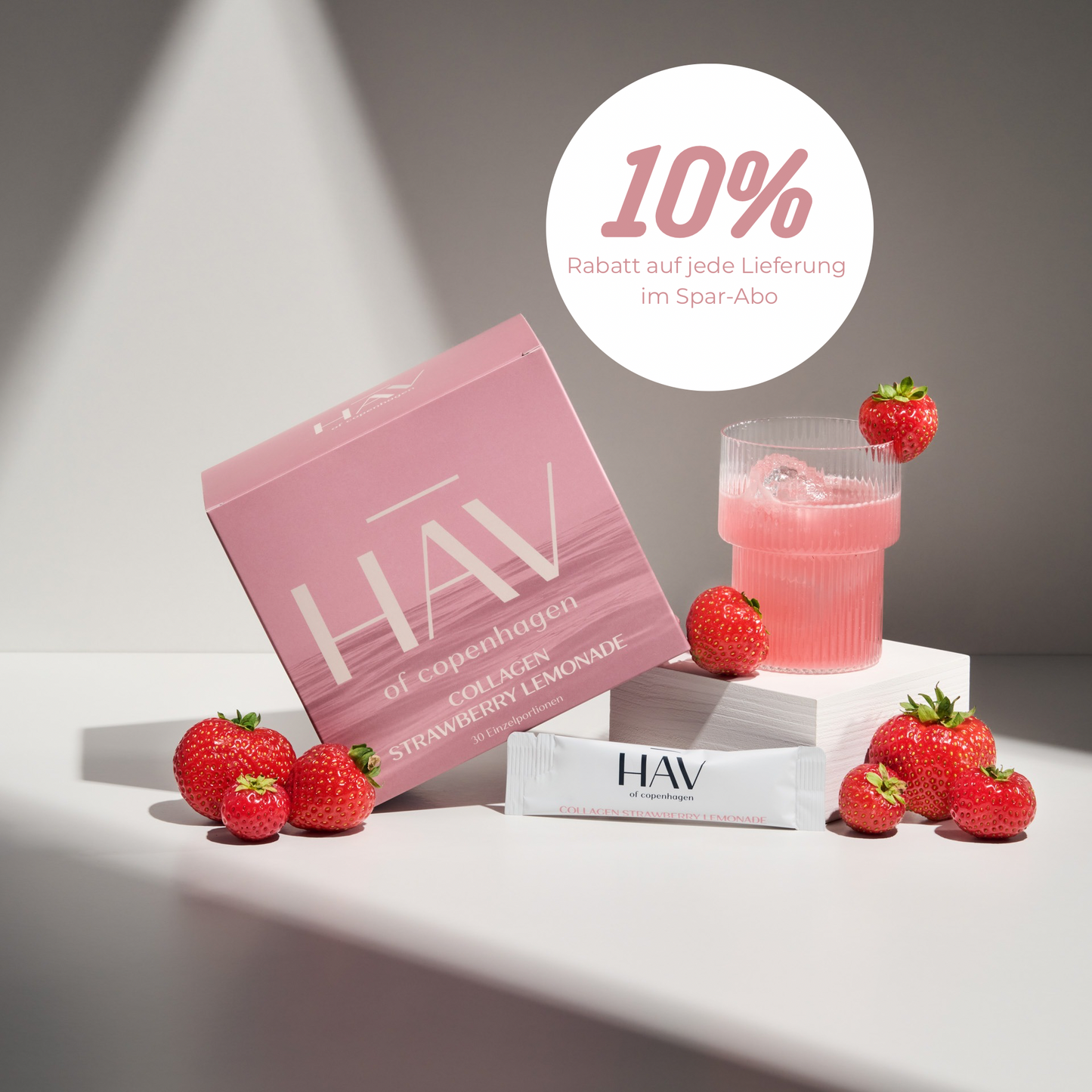 HAV Collagen Strawberry Lemonade